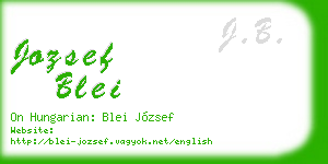 jozsef blei business card